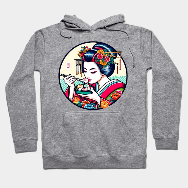 Dim sum geisha geiko Hoodie by Japanese Fever